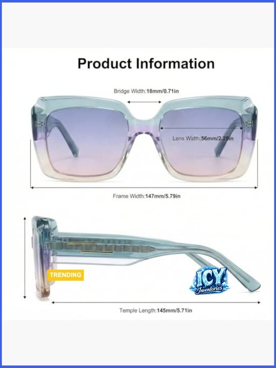 Y2K Retro Cat Eye Acetate Sunglasses with Wide Temples UV400